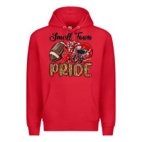 Red small town big pride red Premium Hoodie - MaliasSmallBusiness