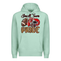 Seafoam small town big pride red Premium Hoodie - MaliasSmallBusiness