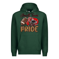Sports Green small town big pride red Premium Hoodie - MaliasSmallBusiness