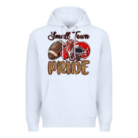 White small town big pride red Premium Hoodie - MaliasSmallBusiness
