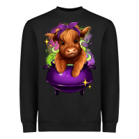 Black Halloween Heifer Heavyweight Sweatshirt - RanaPortraitStore