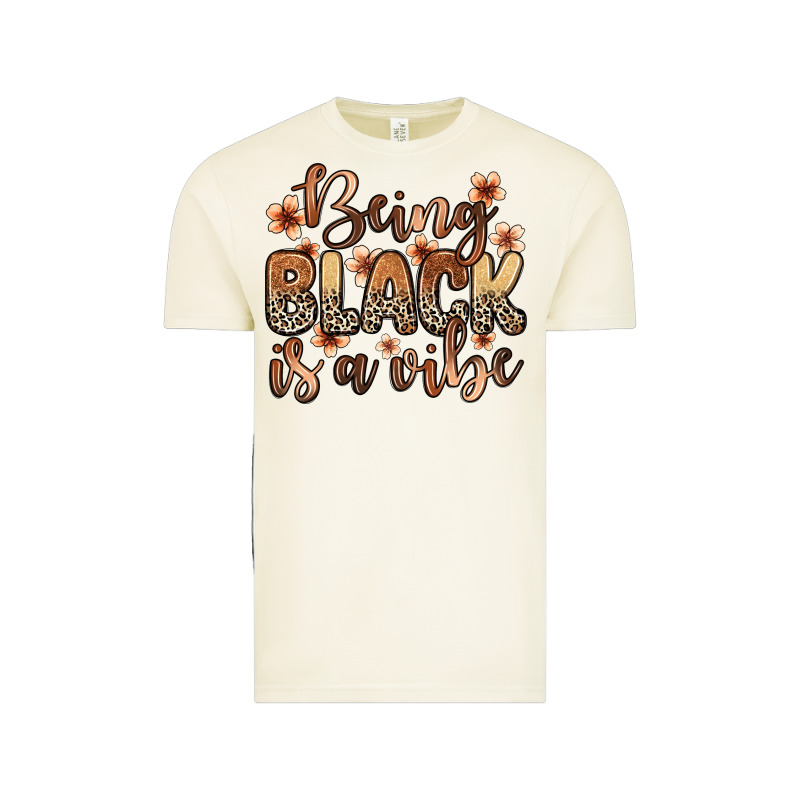 Being Black Is A Vibe Vintage Tee by Zillion Design Studio | Teevron