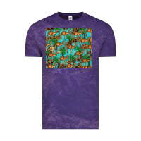 Cloud Purple camel leopard Vintage Tee - BarkalooDesign