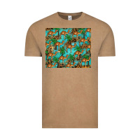 Vintage Coffee camel leopard Vintage Tee - BarkalooDesign