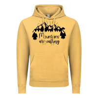 Vintage Mustard Mountains Vintage Hoodie - Unal Design