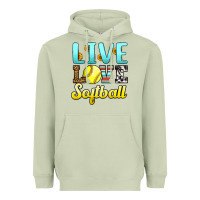 Matcha live love softball Heavyweight Hoodie - LillyAllenDesigns