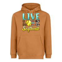 Meerkat live love softball Heavyweight Hoodie - LillyAllenDesigns
