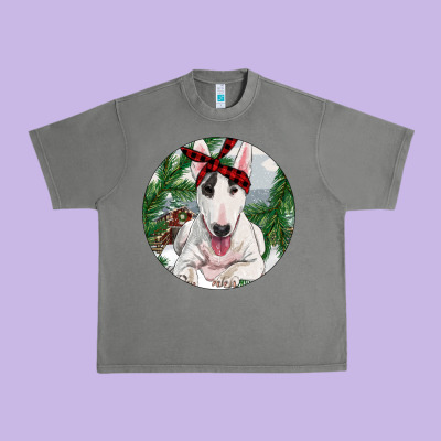 Bull Terrier And Farm Urban Heavy Tee Designed By Ranaportraitstore