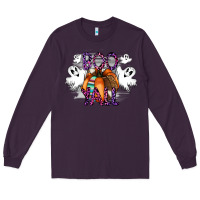 Plum Boo yall Long Sleeve Tee - CowhideDigitalArt