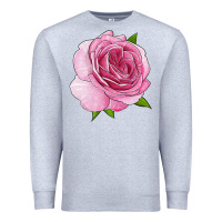 Heather Grey all dressed up rose Premium Sweatshirt - LillyAllenDesigns