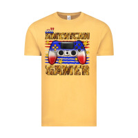 Vintage Mustard all american gamer Vintage Tee - texasbilliewilder