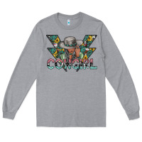 Heather Grey cowgirl2 2 Long Sleeve Tee - SublimationCraftShop