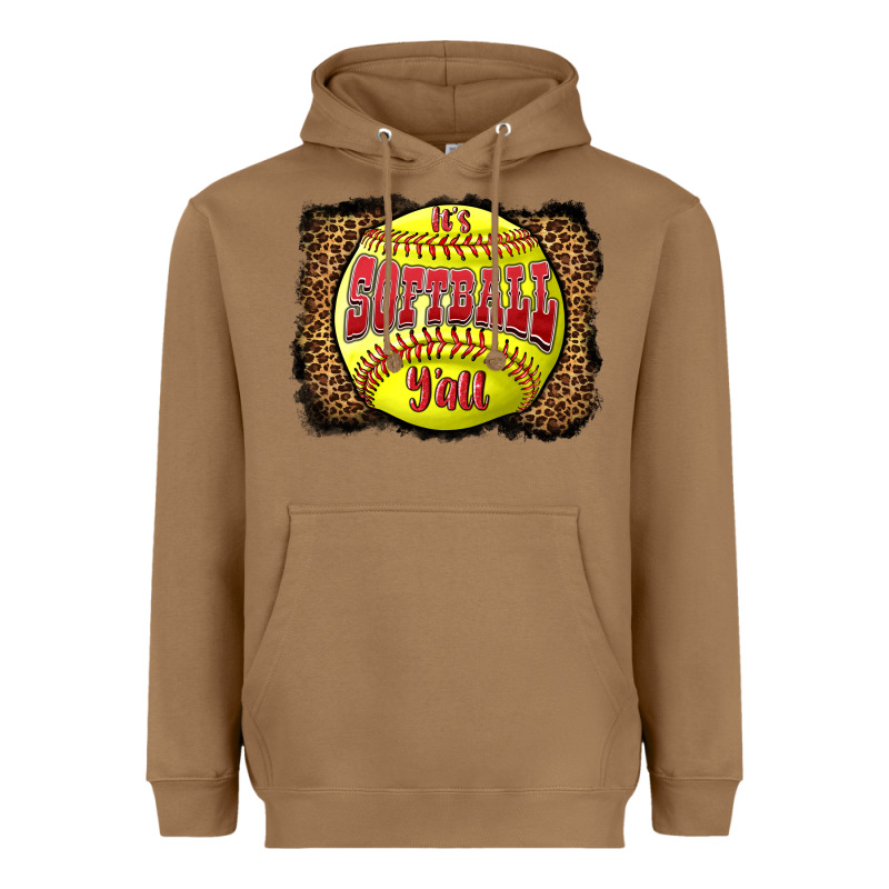 It's Softball Y'all Heavyweight Hoodie by LillyAllenDesigns | Teevron