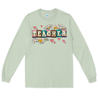 Matcha daisy teacher Long Sleeve Tee - AdoDesignShop