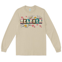 Mushroom daisy teacher Long Sleeve Tee - AdoDesignShop