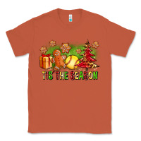 Copper Tis The Season Christmas With Softball And Gingerbread Man Classic Tee - FaDigitalArtStudio