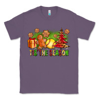 Lavender Tis The Season Christmas With Softball And Gingerbread Man Classic Tee - FaDigitalArtStudio