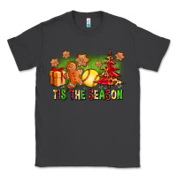 Smoke Tis The Season Christmas With Softball And Gingerbread Man Classic Tee - FaDigitalArtStudio