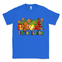 True Royal Tis The Season Christmas With Softball And Gingerbread Man Classic Tee - FaDigitalArtStudio