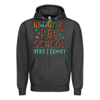Charcoal Heather watch out preschool here i come! Zipper Hoodie - JahusDesignShop