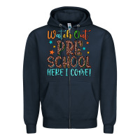 Navy watch out preschool here i come! Zipper Hoodie - JahusDesignShop
