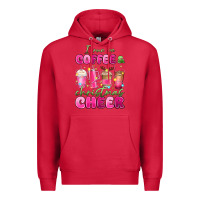 Cardinal i run on coffee and christmas cheer Premium Hoodie - MaliasSmallBusiness