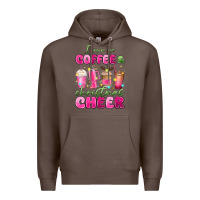 Coffee i run on coffee and christmas cheer Premium Hoodie - MaliasSmallBusiness