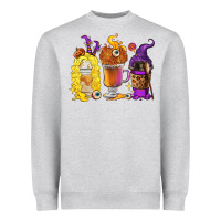 Heather Grey Halloween hocus pocus coffee cups Heavyweight Sweatshirt - RanaPortraitStore