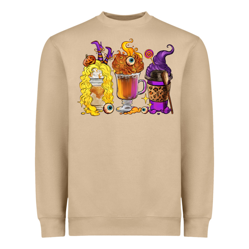 Halloween Hocus Pocus Coffee Cups Heavyweight Sweatshirt by RanaPortraitStore | Teevron