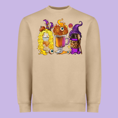 Heavyweight Sweatshirt Halloween hocus pocus coffee cups