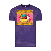 Cloud Purple back to school custom name Vintage Tee - Zillion Design Studio