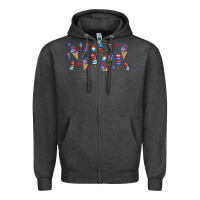 Charcoal Heather usa ice cream and popsicles Zipper Hoodie - AdoDesignShop