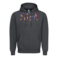 Smoke usa ice cream and popsicles Zipper Hoodie - AdoDesignShop