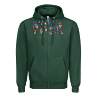 Sports Green usa ice cream and popsicles Zipper Hoodie - AdoDesignShop