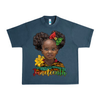 Midnight Navy juneteenth african girl Urban Heavy Tee - BarkalooDesign
