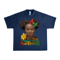 Navy juneteenth african girl Urban Heavy Tee - BarkalooDesign