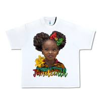 White juneteenth african girl Urban Heavy Tee - BarkalooDesign