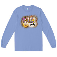 Colony Blue fall feels Long Sleeve Tee - CowhideDigitalArt