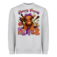 Heather Grey Hocus pocus Heifer Heavyweight Sweatshirt - RanaPortraitStore