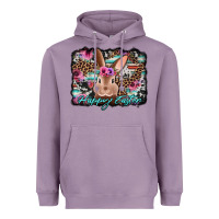 Lavender happy easter bunny western background Heavyweight Hoodie - Jasminsmagicworld