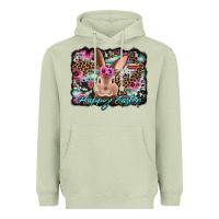 Matcha happy easter bunny western background Heavyweight Hoodie - Jasminsmagicworld