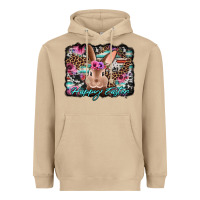 Mushroom happy easter bunny western background Heavyweight Hoodie - Jasminsmagicworld