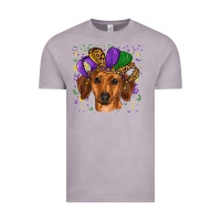Vintage Zinc mardi gras hat dachshund Vintage Tee - RanaPortraitStore