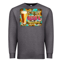Charcoal Heather beer and sunshine Premium Sweatshirt - Jasminsmagicworld