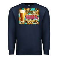 Navy beer and sunshine Premium Sweatshirt - Jasminsmagicworld