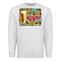 Oatmeal Heather beer and sunshine Premium Sweatshirt - Jasminsmagicworld