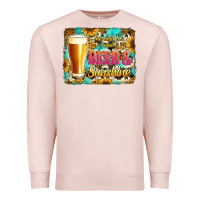 Pale Pink beer and sunshine Premium Sweatshirt - Jasminsmagicworld