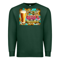 Sports Green beer and sunshine Premium Sweatshirt - Jasminsmagicworld