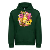 Forest Green retro softball Urban Hoodie - Artiststas