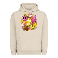 Pigment French Oak retro softball Urban Hoodie - Artiststas